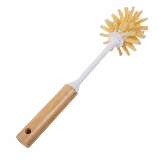 Küchenreinigungsbürsten mit Holz- und Bambusgriff für Töpfe, Pfannen, lange Flaschen, Waschbürste